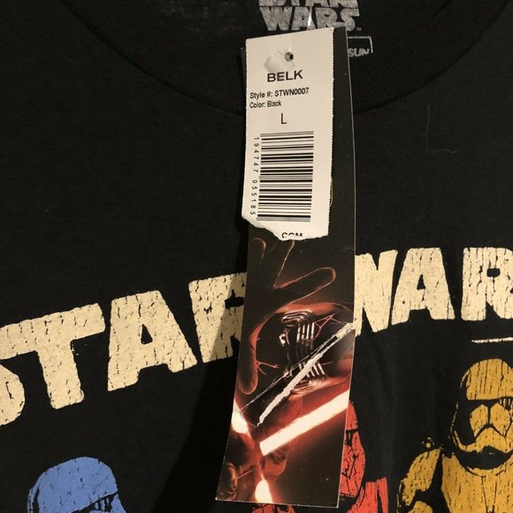 Star Wars Episode 9 Men's Large T-Shirt Multi-Colored Stormtrooper NWT - Picture 4 of 5